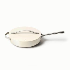 Caraway Sauté Pan with Lid | Cream | Brand New No Box